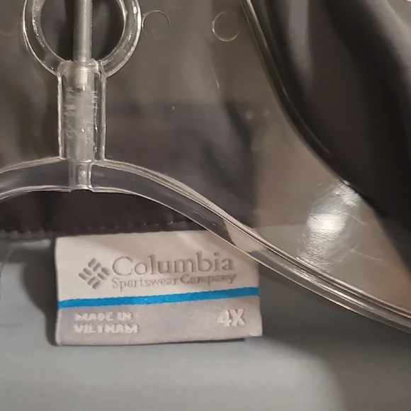 Mens 4XL Columbia Black and Gray Windbreaker Jacket - Picture 4 of 4